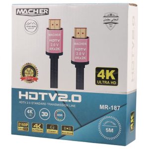 کابل HDMI 4K مچر (MACHER) 5 متری مدل MR-187
